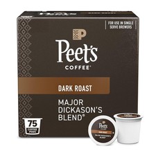 Peet's Coffee, Dark Roast Single Serve Coffee Pods - Major Dickason's Blend 75ct