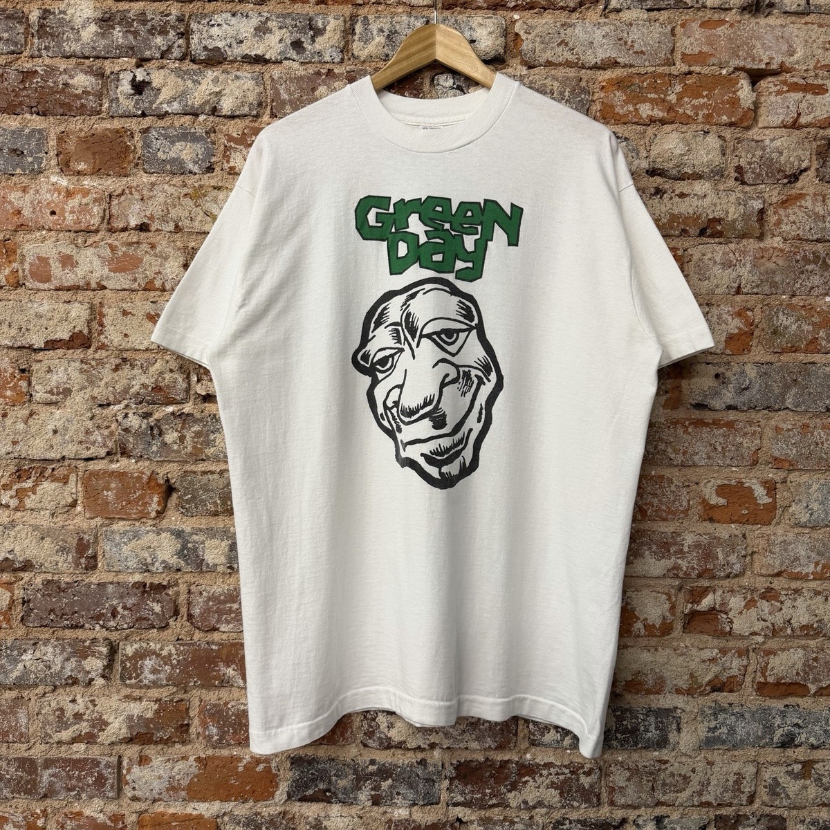 Vintage 1991 Green Day Kerplunk Face T Shirt Size XL Single Stitch