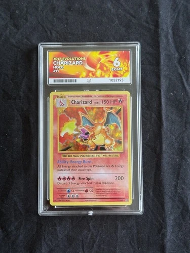 Charizard 11/108 Evolutions Holo Rare 2016 English Ace Grading Pokémon TCG