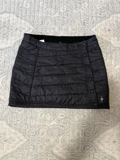 Black SmartWool Smartloft Insulated Puffer Skirt Women’s Size XS Button Closure