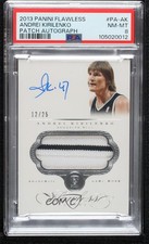 2013-14 Panini Flawless 12/25 Andrei Kirilenko #PA-AK PSA 8 Patch Auto 3d3