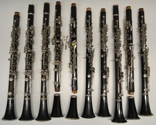LOT OF 10 Bb CLARINETS YAMAHA, CONN, ARTLEY, BUNDY, VITO