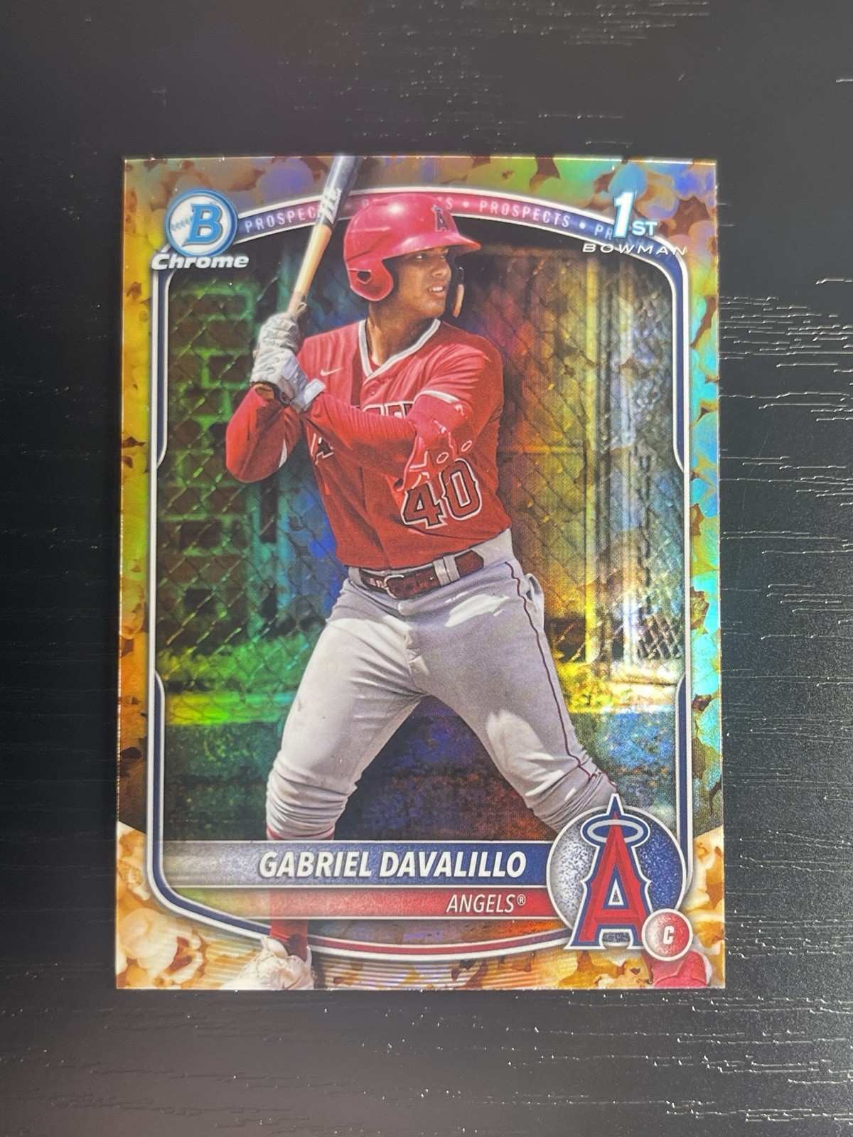 Gabriel Davalillo 2025 Bowman Chrome Popcorn Refractor 1st #BCP-178 Angels