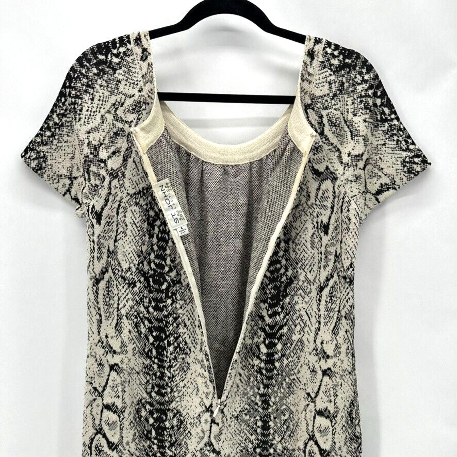 ST. JOHN COLLECTION Python Print Shift Dress Size… - image 7