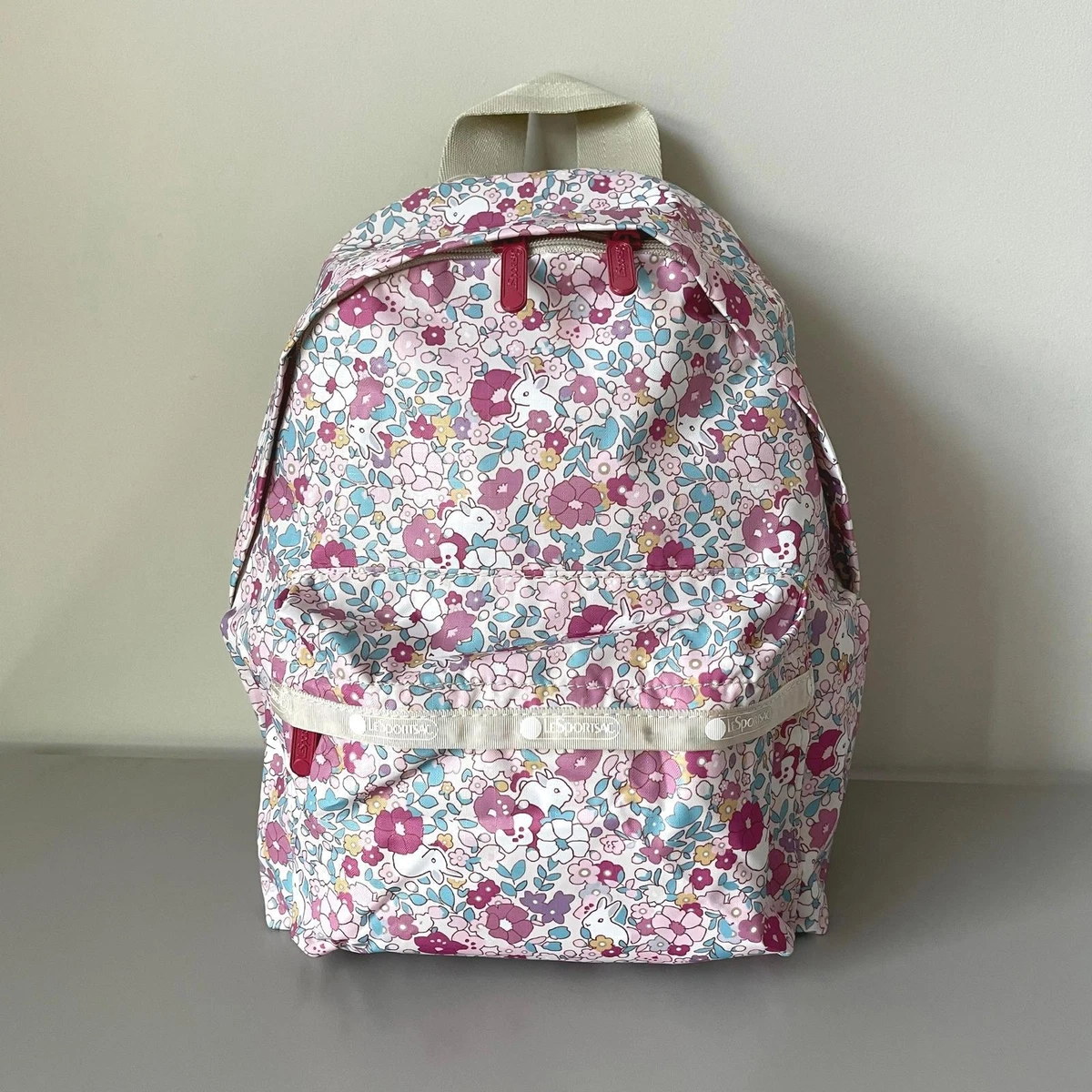 Lesportsac x NYBG Small Route Pink Floral Backpack Micro Bag - Romantic Floral print – LeSportsac main image 2