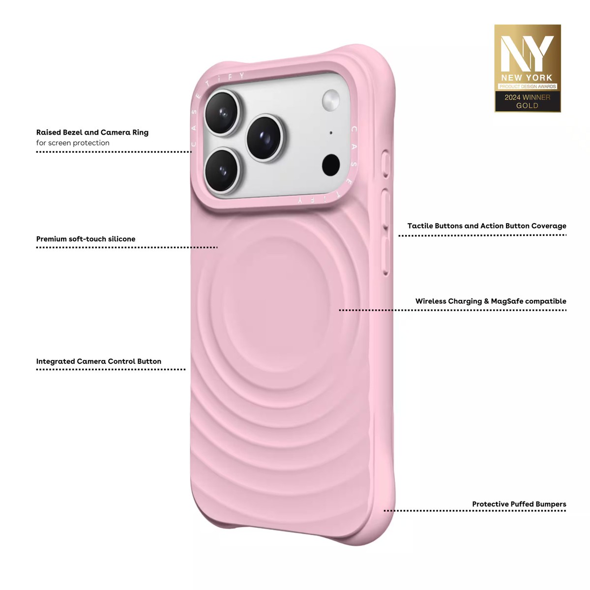 CASETiFY - Apple iPhone 17 Pro Max Ripple Case - Primrose Pink | eBay