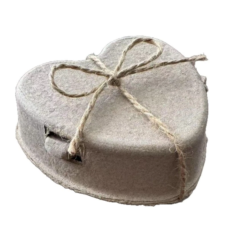 Pack Of 30 Heart Shape Eggs Cartons Made From Molded Pulp With Rope Handle