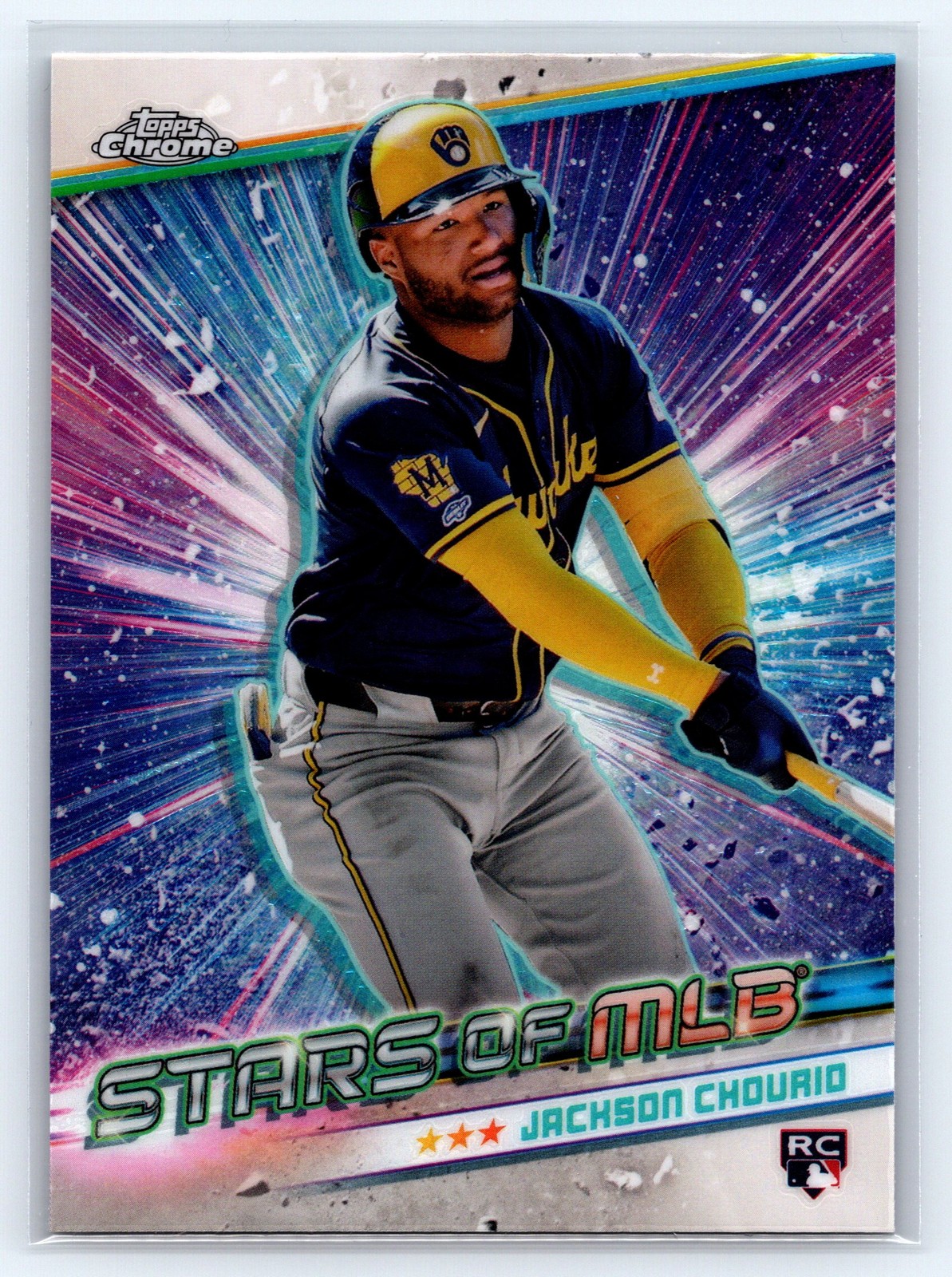 2024 Topps Update Jackson Chourio Stars of MLB Chrome #CSMLB-84 RC Rookie
