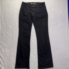 Wrangler Women  s Jeans BootCut Black Size 7 X 32 Style 09MWZBK