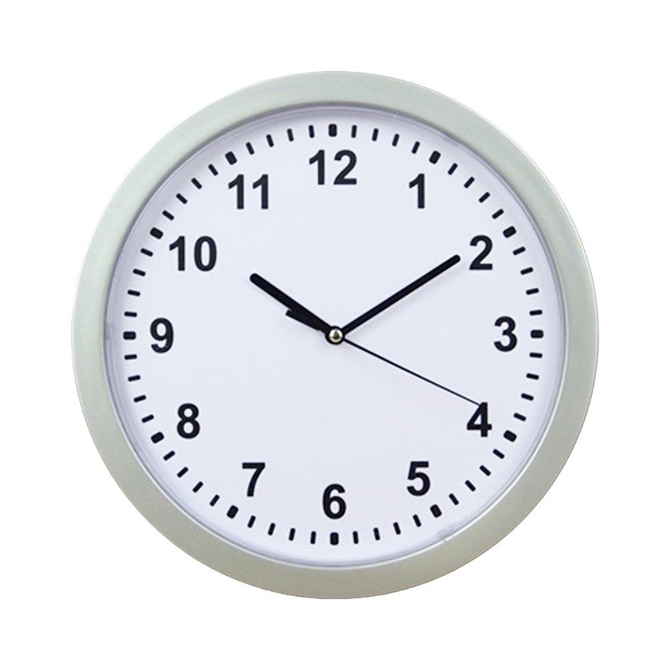 Plastic Wall Clock with Concealed Storage and Accurate Timekeeping 25cm ...