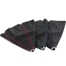Leather Stitch Manualauto Gear Shift Knob Shifter Boot Cover Car Accessories