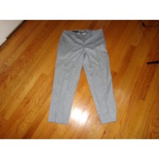 Brooks Brothers Natalie Fit black/white houndstooth ankle pants 8 side zip