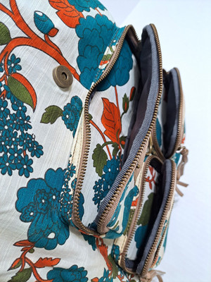 ✨️ GUC Anthropologie Hayden Harnett Fabric Leather Backpack Geometric Retro Hayden Harnett | Bags | Anthropologie Backpack Haydenharnett  main image 2