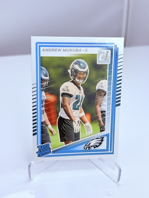 2025 Panini Donruss - Rated Rookie Andrew Mukuba #380 (RC) Eagles 🏈