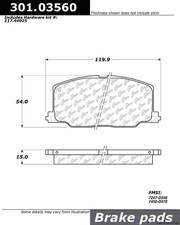 For Lexustoyota 87-93 Premium Ceramic Brake Pads With Shims And Hardware Front