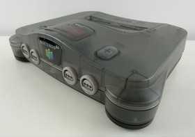 Nintendo 64 Clear Black Console 64DD Launch Model Boxed Japan N64