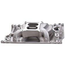 Satin Dual Plane Intake Manifold Fits Chevy Small Block 5.0l305 5.7l350 Engine