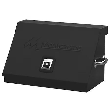 Montezuma Sm200b Triangle Top Chest, Black, Steel, 23-1/2 In W X 13-3/4 In D X