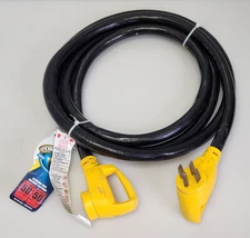 Camco Power Grip 15ft 50AMP RV Extension Cord Male to Female MPN 55194, New Read