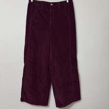 Celebrity Pink Wide Leg Corduroy Pants Women’s Size 15/32 Burgundy High Rise