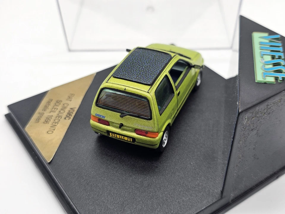 Fiat Cinquecento Soleil 1996 Verde Met. 1:43 Vitesse In Box - Immagine 4 di 4