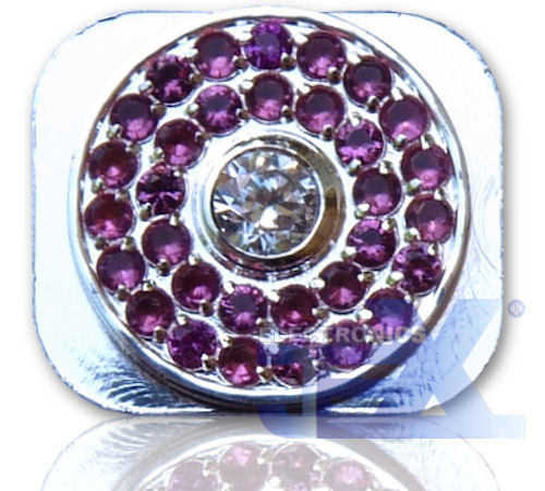 Crystal/Diamond Silver Home Button for Iphone 5/5C 16GB/32GB/64GB Style 6 - 第 1/1 張圖片