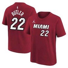 9Y2B7HDC4-HEAJB YOUTH NIKE NBA HEAT '22 BUTLER' N N STATEMENT T-SHIRT