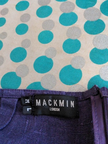 Mackmin London Fab. Lavender Purple Linen Skirt Size M L 100% Irish linen - 第 5/7 張圖片