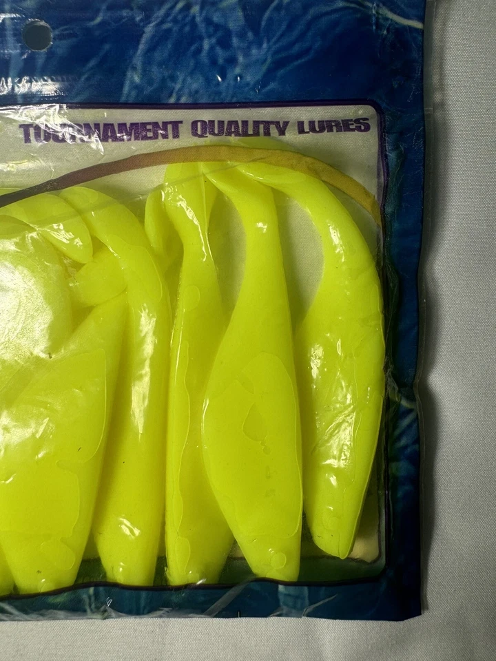 GOT-CHA 4” SÁBALO OPACO CHARTREUSE 10ct TRUCHA RÓBALO ROJO TAMBOR PESCA DE AGUA SALADA Foto 2 de 3