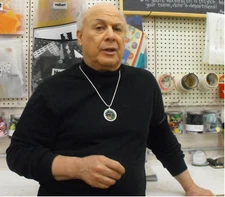 WORMHOLE Crystal Quantum Radio Amulet Sterl. Silver handmade by E.J. Gold