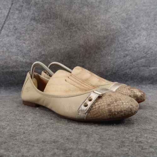 Born Shoes Womens 9 Ballet Flats Slip On Cap Toe Classic Leather ...