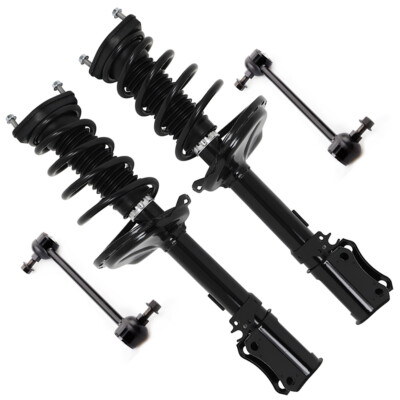 Rear Struts w/ Coil Spring For Toyota Highlander Lexus RX330 RX350 FWD Sway Bars