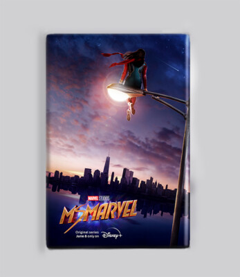 MS MARVEL (2022) - 2'' x 3'' MOVIE POSTER MAGNET (marvel avengers miss kamala khan