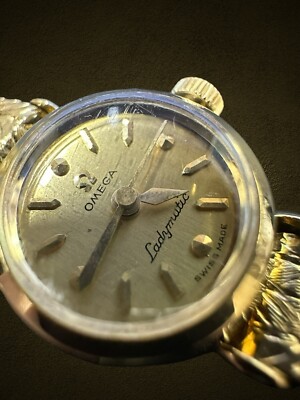 Vintage Omega Ladymatic Cal. 455 Automatic Watch Solid 18k Yellow
