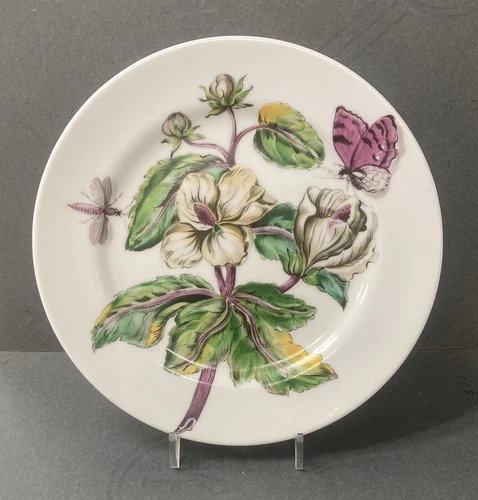 Vintage Botanical Mottahedeh THE EXOTIC PLANT 8 1/8" Salad Dessert Plate