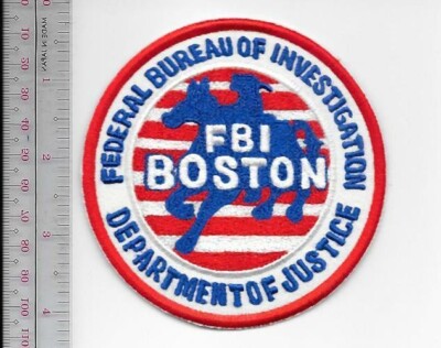 Boston Federal Bureau of Investigation Office Massachusetts Patch sm NO TARIFF