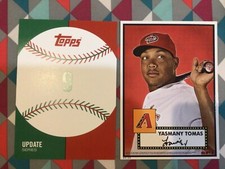 YASMANY TOMAS #9 DiamondBacks 64/99 Made 2015 Topps 5x7 1952 Tribute Update