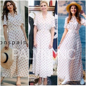 zara polka dot dress with belt