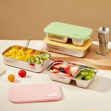 Large Capacity Sealed Lunch Box Microwave Safe Stainless Steel Food Container