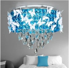 Crystal LED ceiling light modern bedroom restaurant butterfly ceiling lamp Yc.H