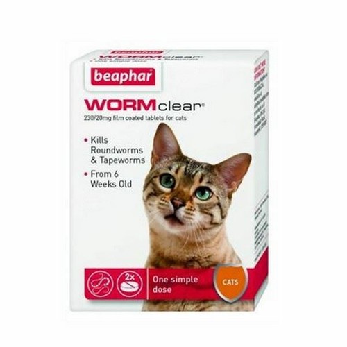 Beaphar WormClear Cat Kitten Roundworm Tapeworm One Dose Worming Wormer Tablets 8711231117901 eBay