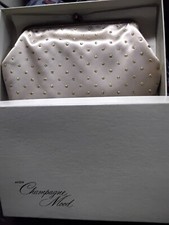 Vintage Champagne Mood Clutch Purse W/ Original Box