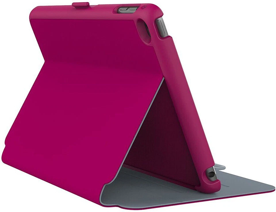 Speck Products StyleFolio Case and Stand for iPad mini 4, Fuchsia/Nickel Grey - Image 2 of 4