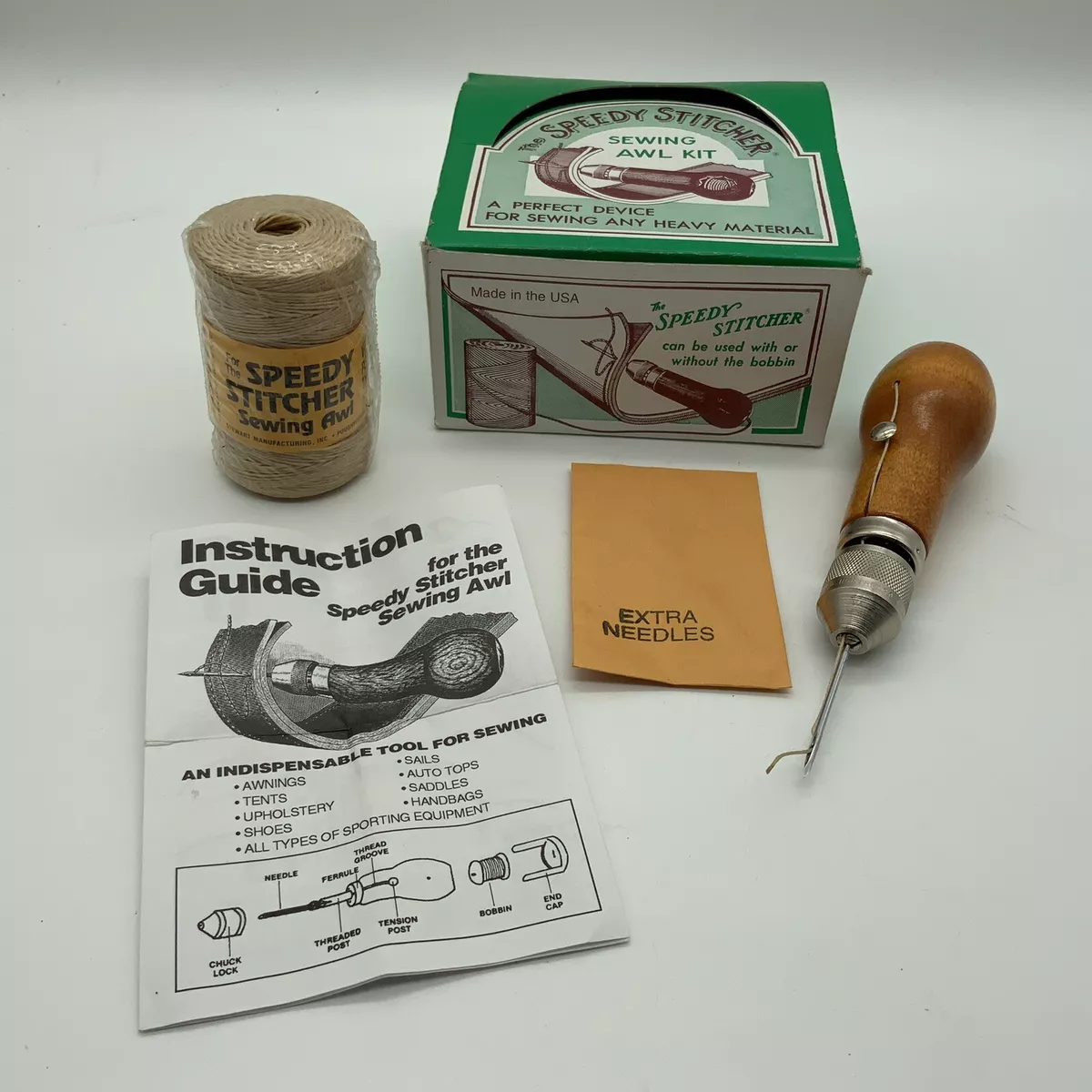 Speedy Stitcher Sewing Awl Kit - Made in USA 