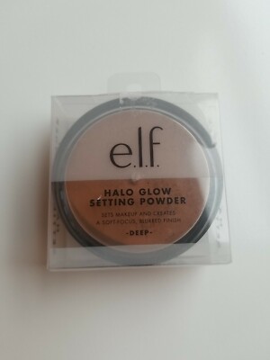 e.l.f. Halo Glow Setting Powder Deep Shade Cruelty Free and Vegan New