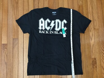 AC/DC BACK IN BLACK Tシャツ Lサイズ AC/DC - BACK IN BLACK TORN - Front Print T-Shirt Black