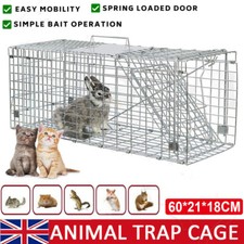Large Humane Live Animal Trap Cage for Rabbit, Raccoons, Cat, Opossums, Squirrel