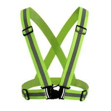 Reflective Safety Strap Vest | Night Running Cycling Gear | Elastic Fluorescent