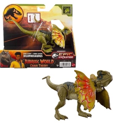 Jurassic World Chaos Theory Dilophosaurus Epic Evolution Strike Attack Read 