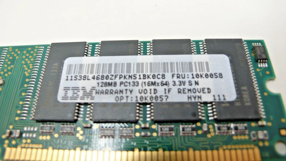 HYNIX 128MB  PC133U-222-542  MEMORY RAM - HYM71V16635AT8-K AA - Image 4 of 4